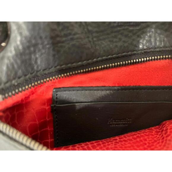 Hammitt Nash Small 2 Crossbody Wristlet Black Pebble Leather - Picture 6 of 9